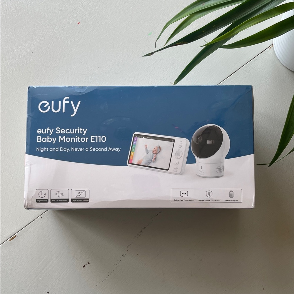 BRAND NEW in box, NEVER OPENED - eufy Security Baby Monitor E110 (White)